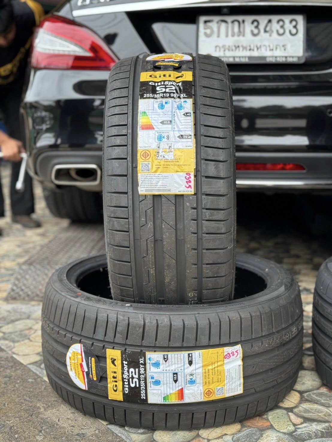 BENZ_CLS250d🚘เปลี่ยนยาง 🛞🐘#GITI_SportS2_255/35R19 ❤️ 🛞 #GITI_SportS2_275/35R19