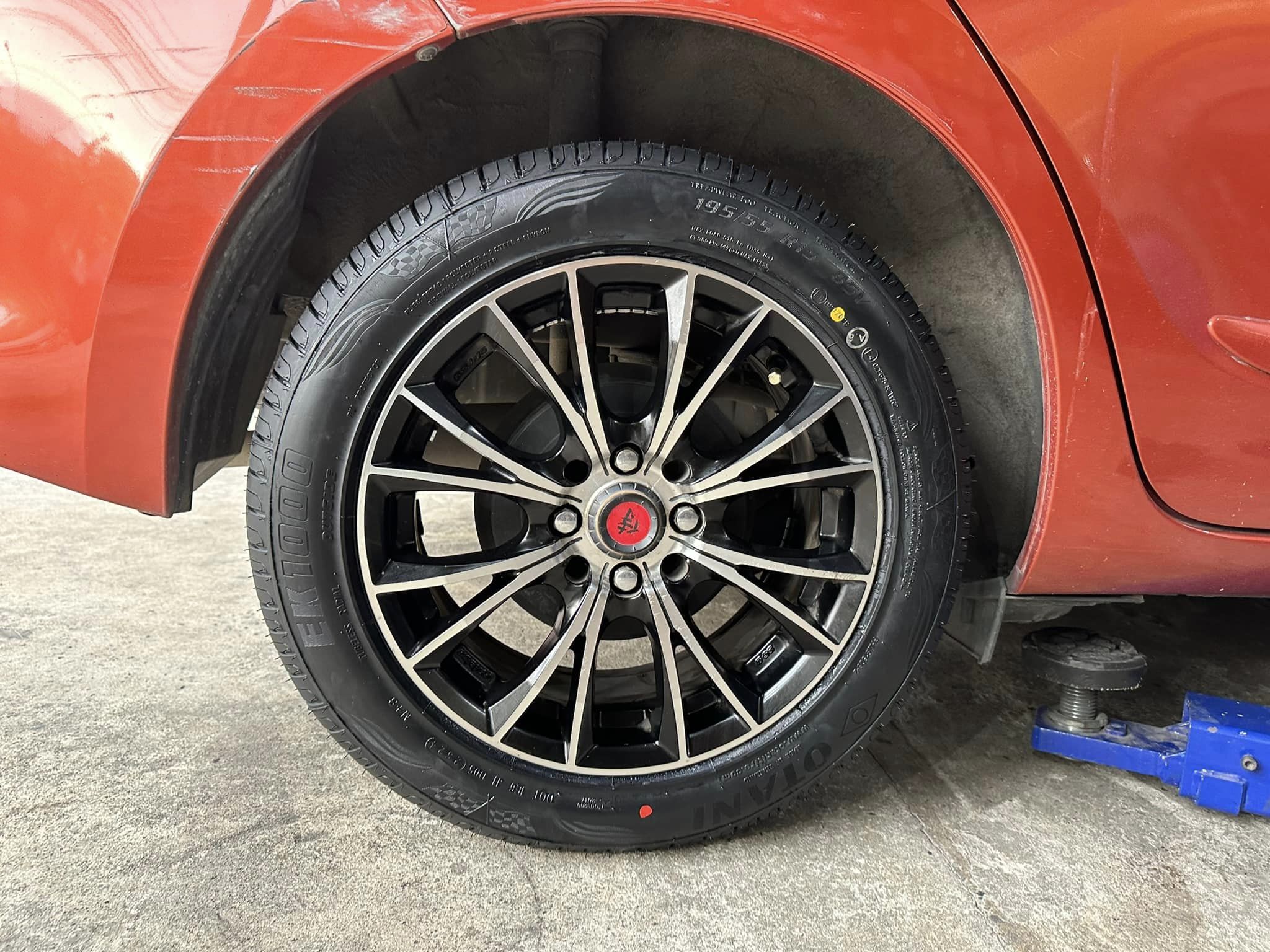 🚘#TOYOTA_YARIS🚗 🛞OTANI #EK1000 195/55R15🔥 🔥 ยางใหม่ปี2024 🔥🔥