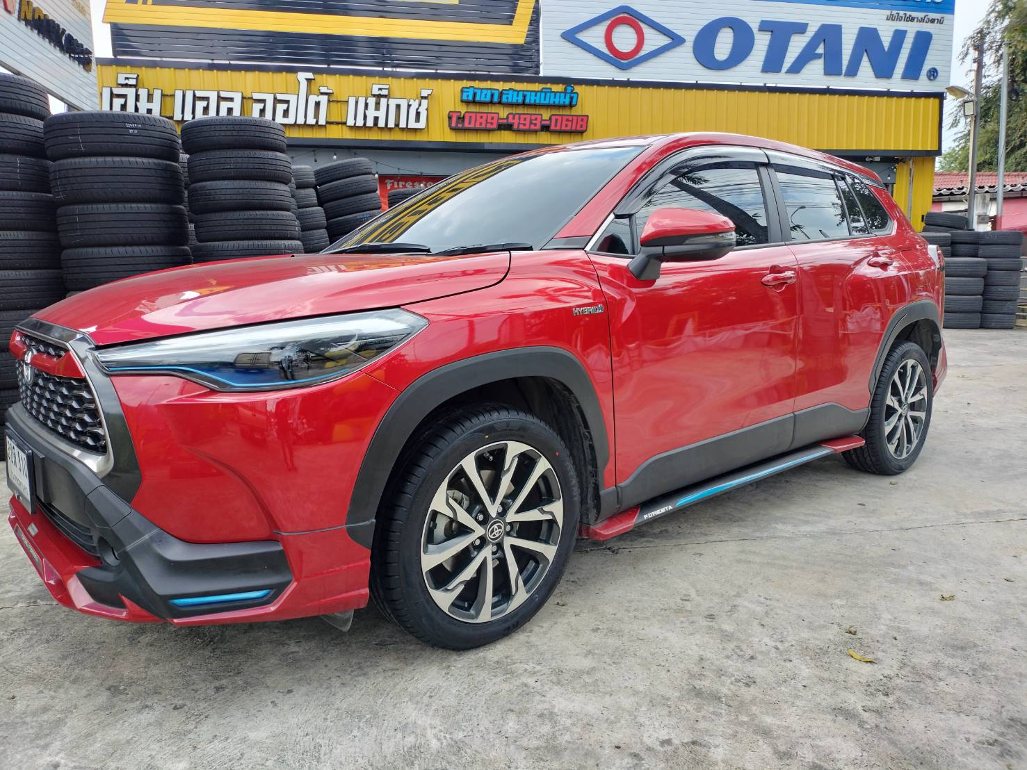🚘#TOYOTA_CROSS เปลี่ยนยาง 🛞 #OTANI_KC2000_225/50R18