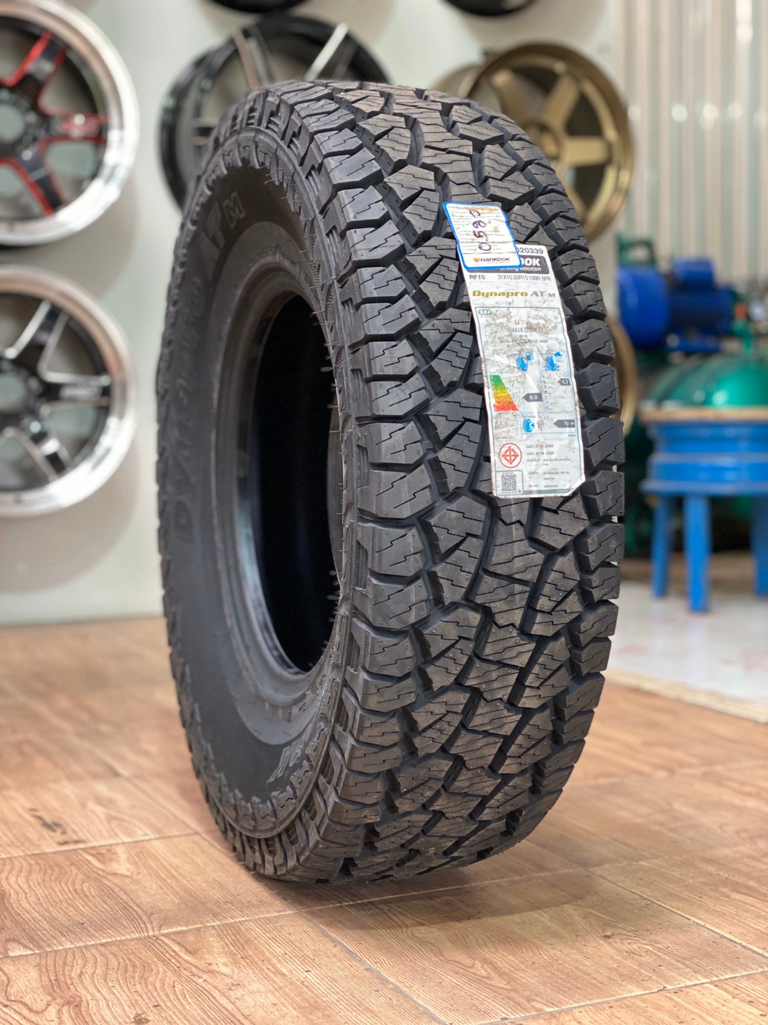 ยางใหม่Hankook Dynapro AT-M 31x10.5R15 (RF10)ยางผลิตปี20 ตัวหนังสือสีขาว