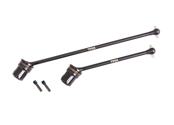 9655X Driveshafts, center, assembled (steel constant-velocity), front (1)/ rear (1) (fits SledgeÂ®)