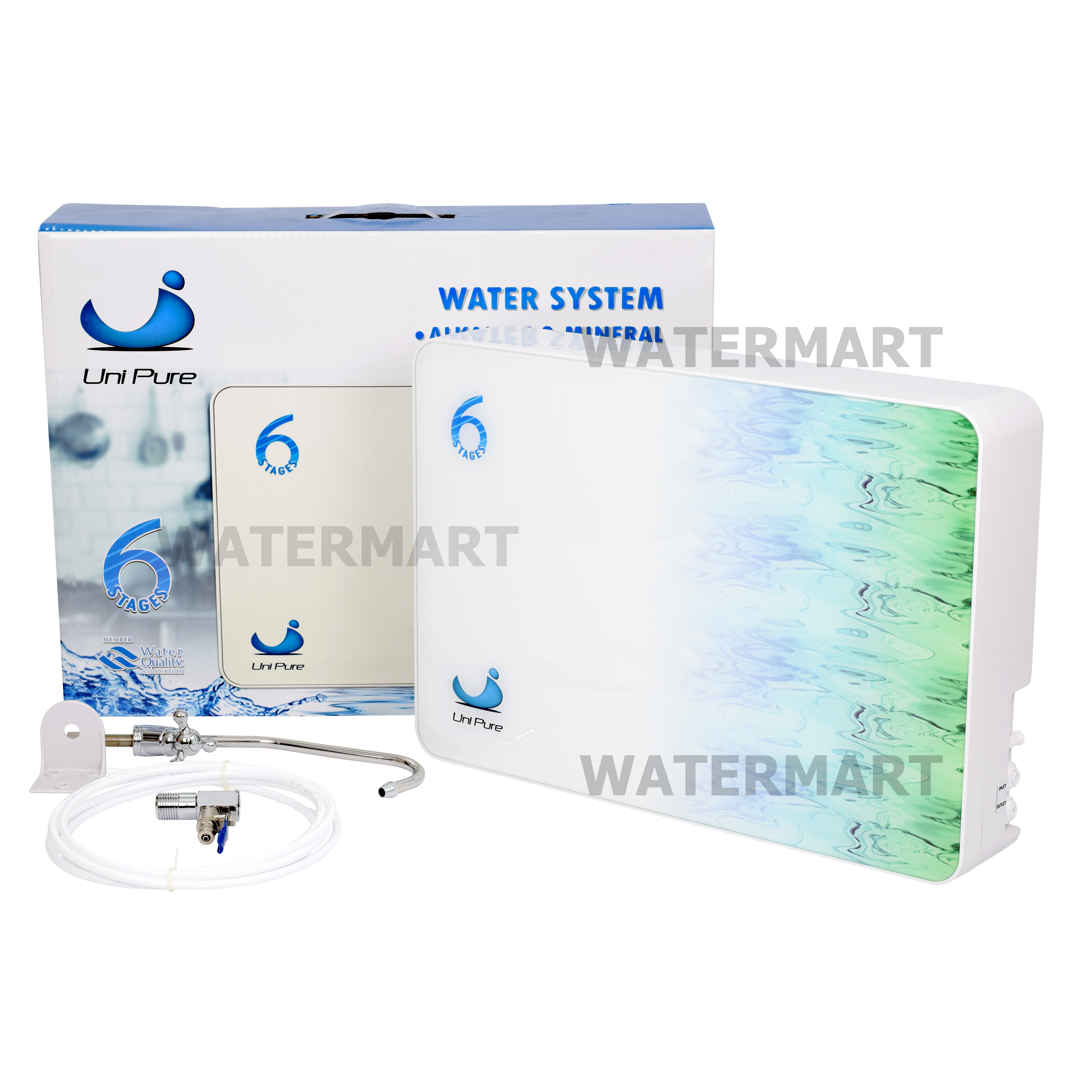 Uni Pure เครื่องกรองน้ำระบบแร่อัลคาไลน์ ALKALINE MINERAL 6 ขั้นตอน