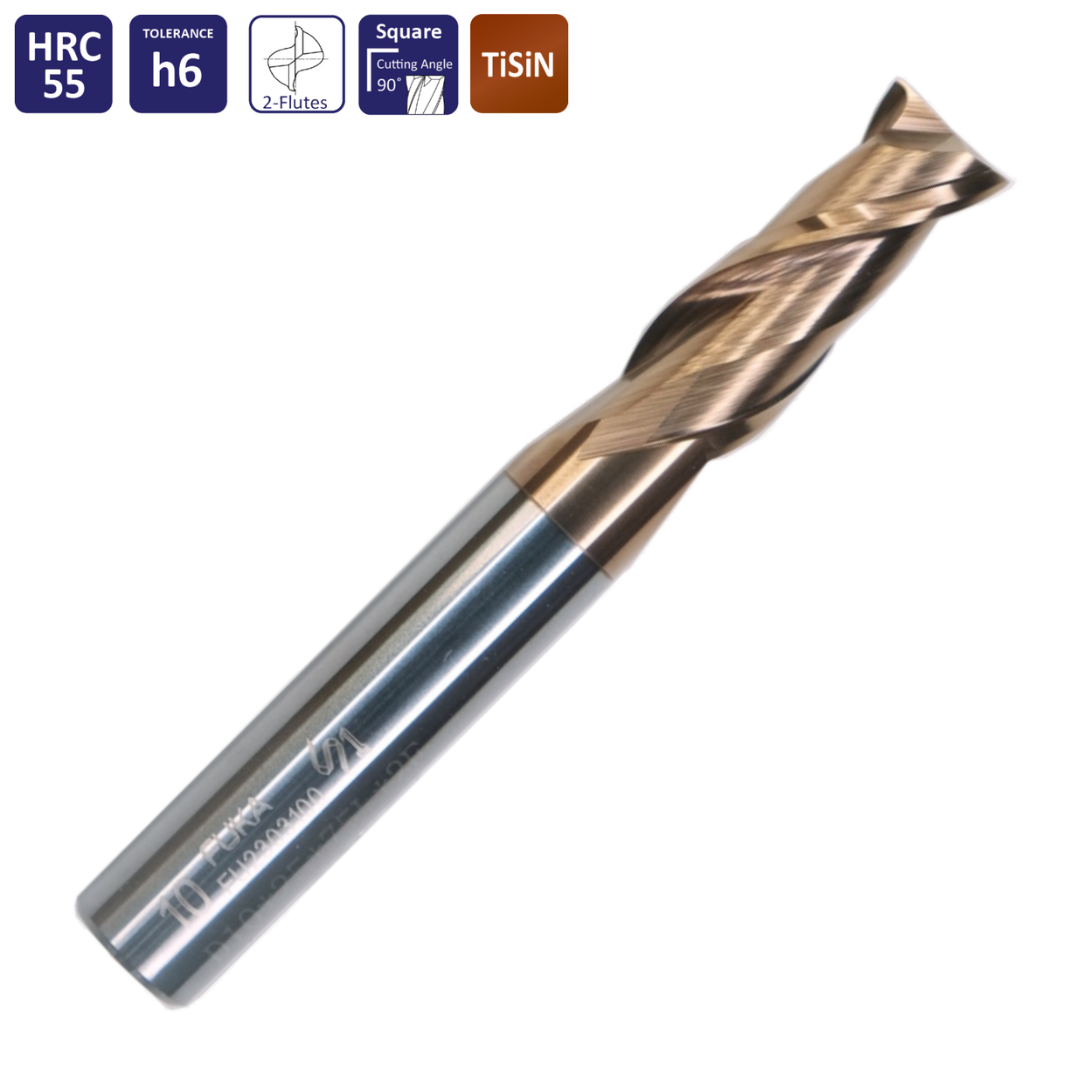 ดอกเอ็นมิลคาร์ไบค์ 2 ฟัน ขนาด 1.0mm. - 12.0mm. No.FU2303 FUKA