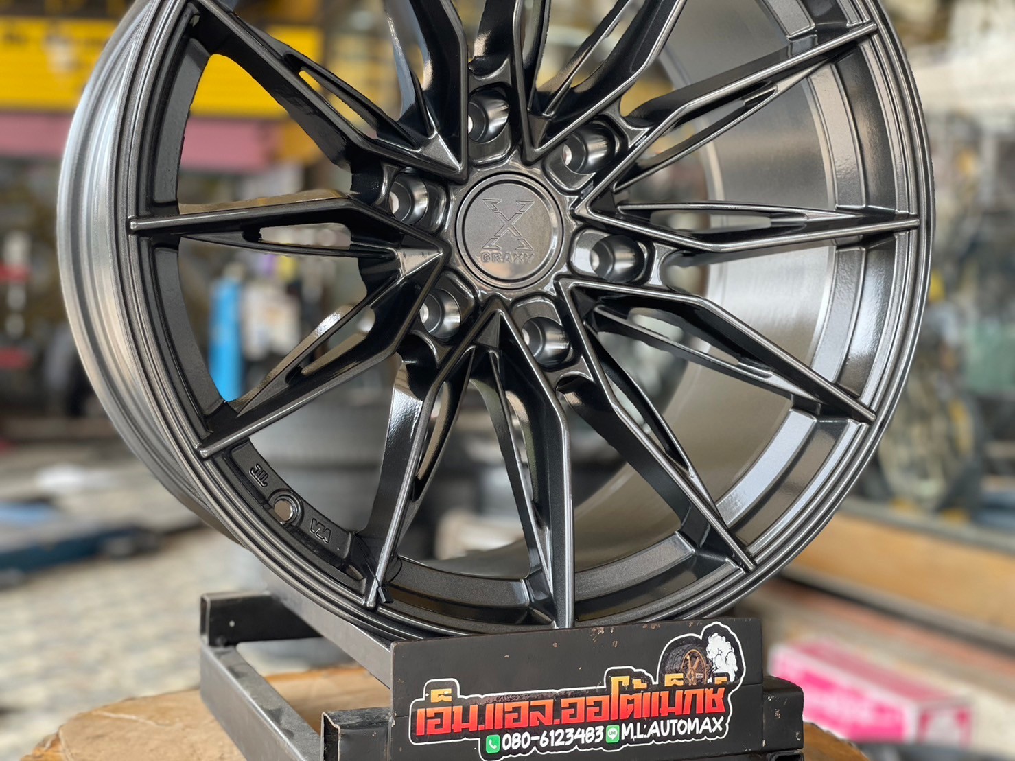 #ล้อแม็กซ์ใหม่ขอบ18 #สีเทาดำ #GRAXY X-08 18x9 ET0 6x139.7 สวยหรูราคาสบายกระเป๋า สำหรับรถกระบะและSUV