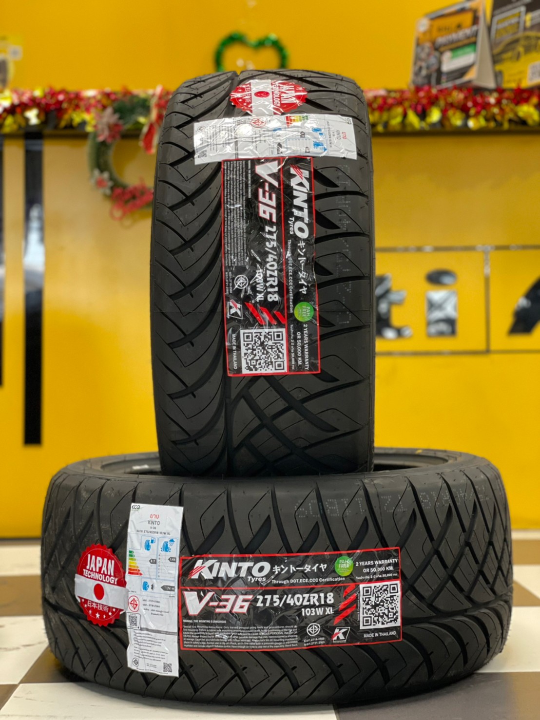 KINTO V36 245/45R18 275/40R18 ยางใหม่ปี2023