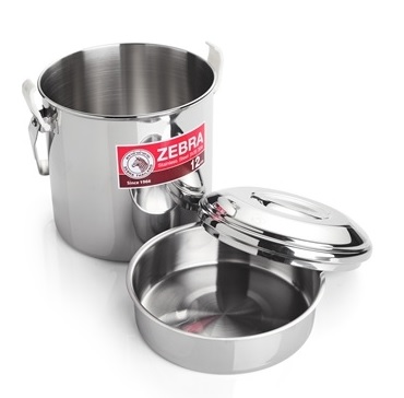 151612 หม้อหิ้ว สเตนเลส 12 ซม. Auto Lock ตราหัวม้าลาย