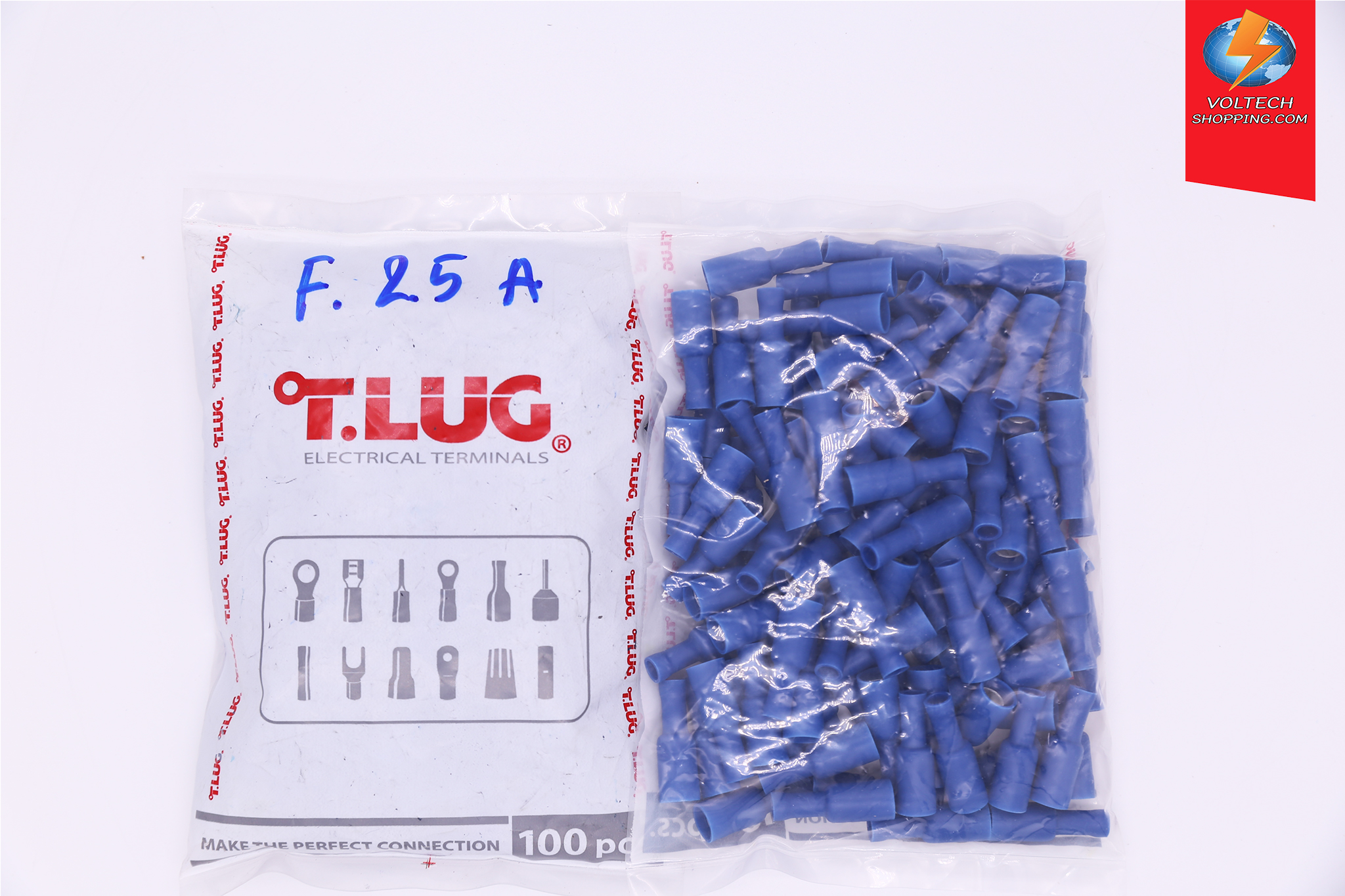หัวเสียบตัวเมีย รุ่นกลมหุ้ม F 2.5 - A