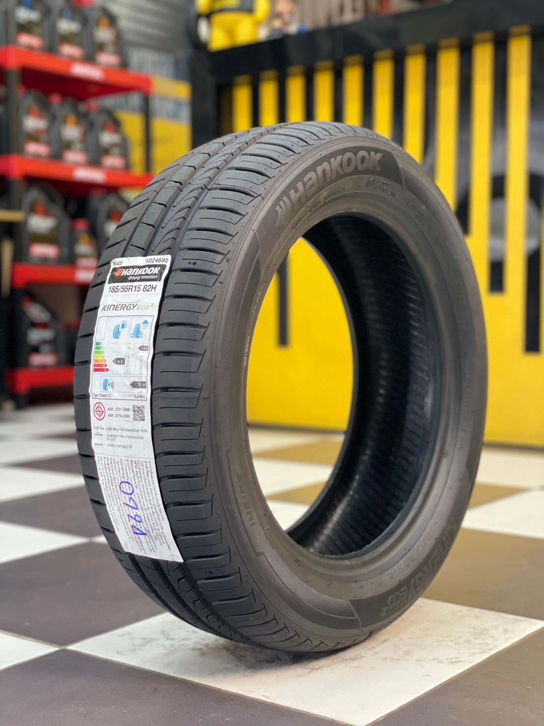 HANKOOK 185/55R15 รุ่น KINERGY ECO2 ยางใหม่ปี2024