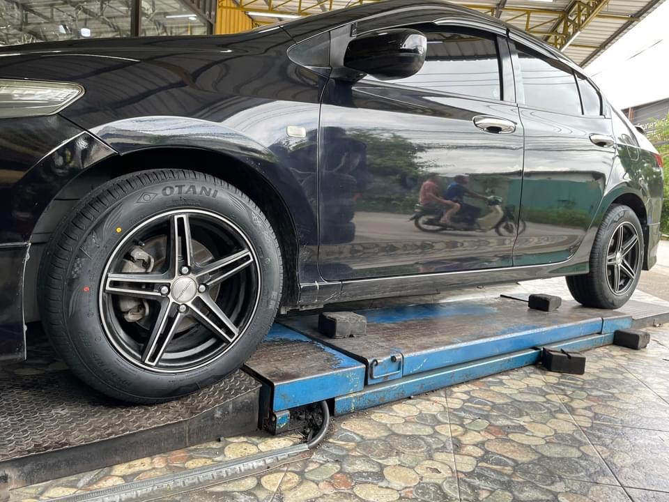 🚘เปลี่ยนยาง #HONDA_CITY #OTANI #EK1000 195/60R15🔥 🔥