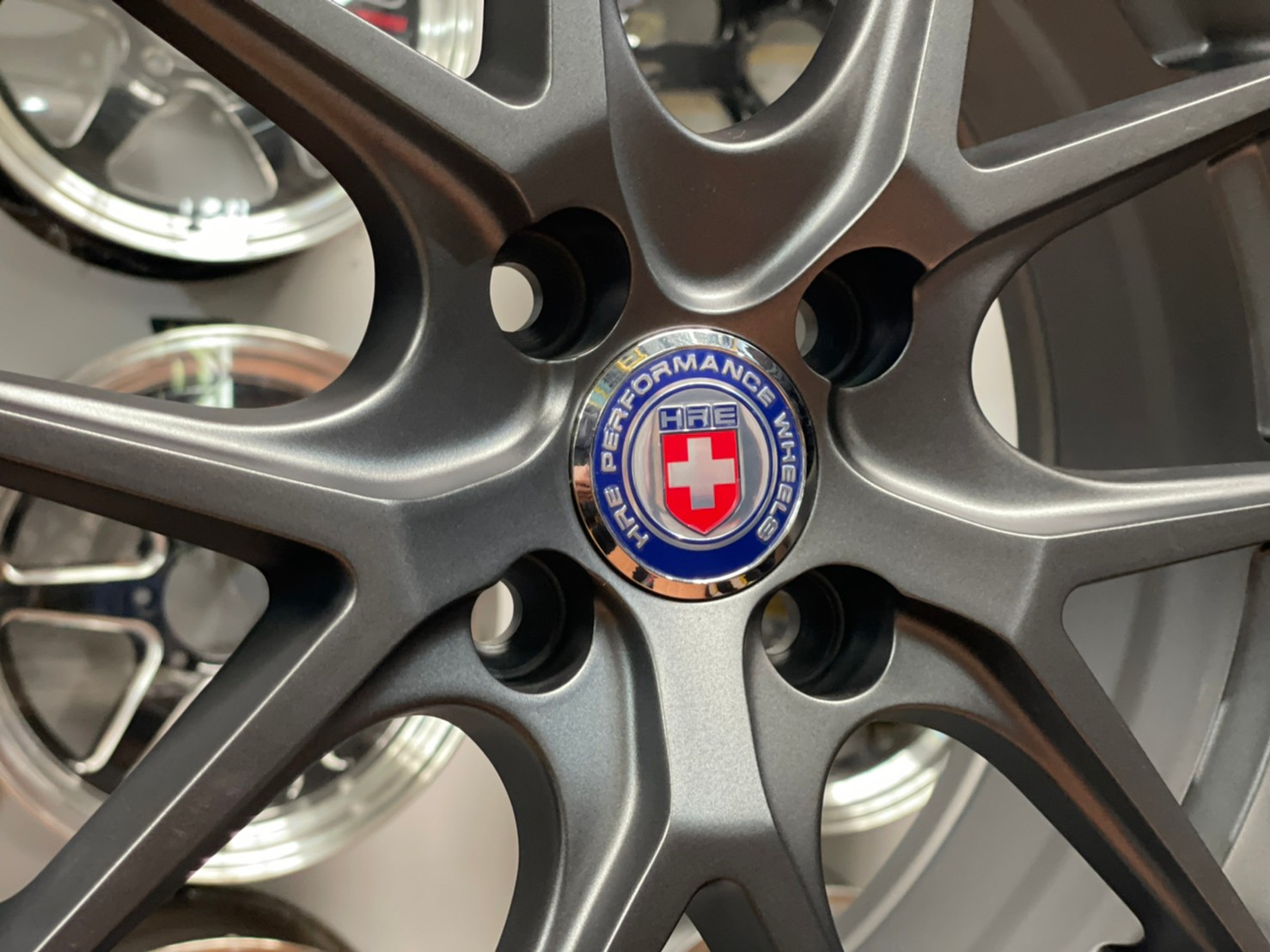 ล้อแม็กซ์ SSW ลายHRE S308 ล้อแม็กซ์ขอบ15 กว้าง6.5 ออฟ35 4รู100 สีเทาด้าน งานStamford Sport Wheel