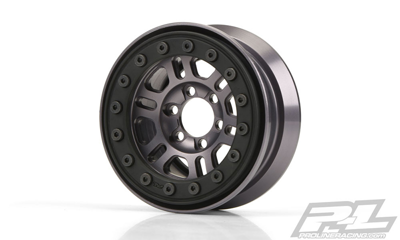 PRO-2764-00 Pro-Forge FaultLine 1.9" Aluminum/Black Bead-Loc 6 Lug Wheels for Rock Crawlers Front or Rear