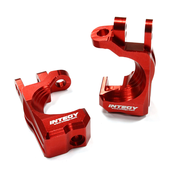 INT-T8590RED Billet Machined T2 Caster Blocks for 1/10 Stampede 4X4, Slash 4X4 & Rustler 4X4