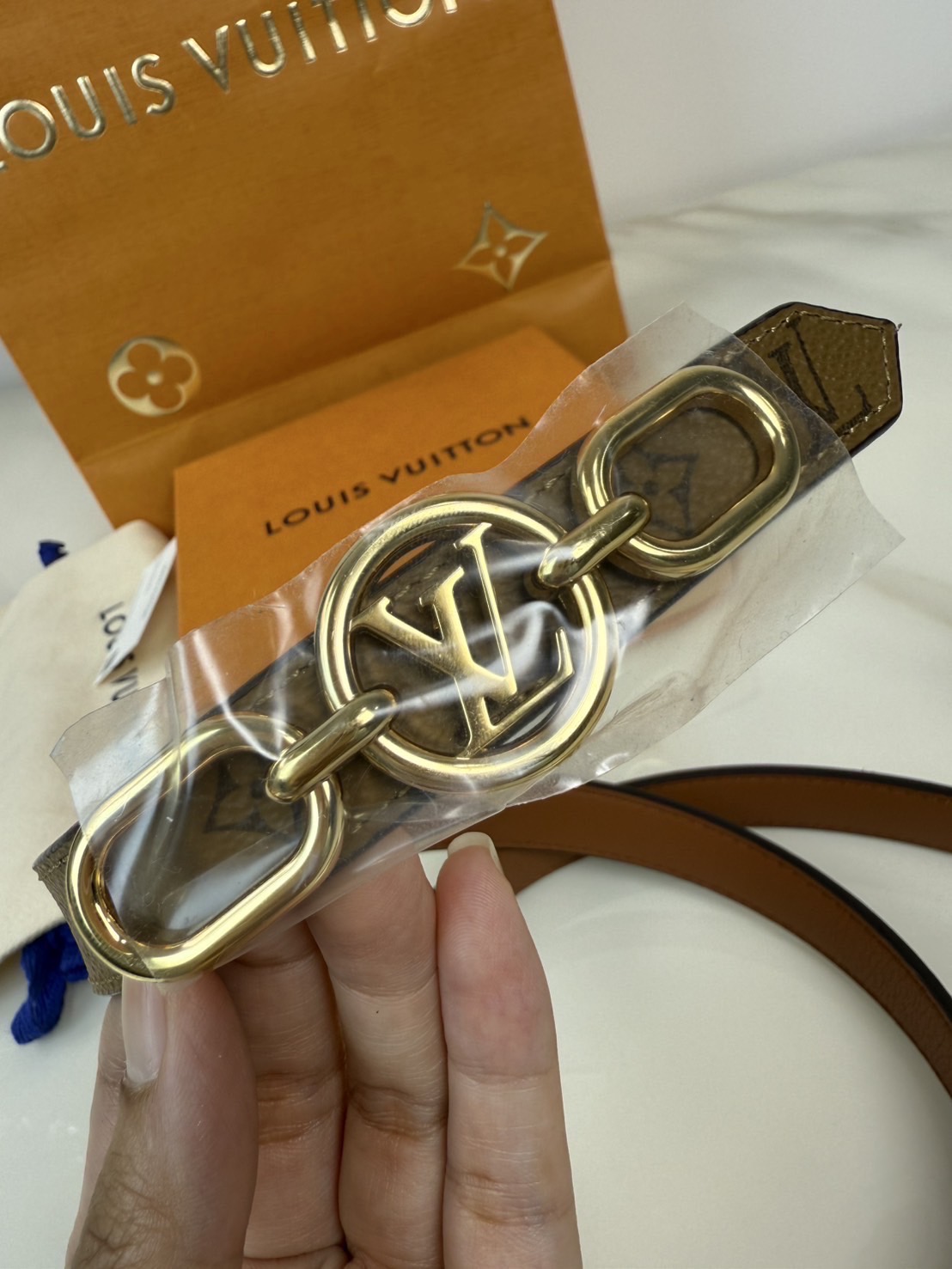 Lv circle prime 20mm reversible belt มือสอง