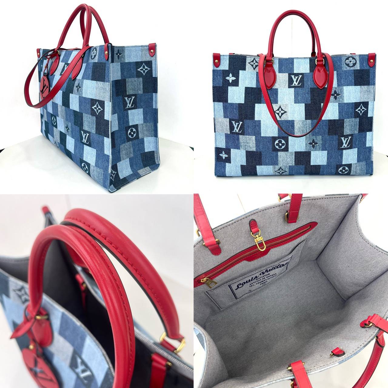Lv onthego Denim Gm มือสอง