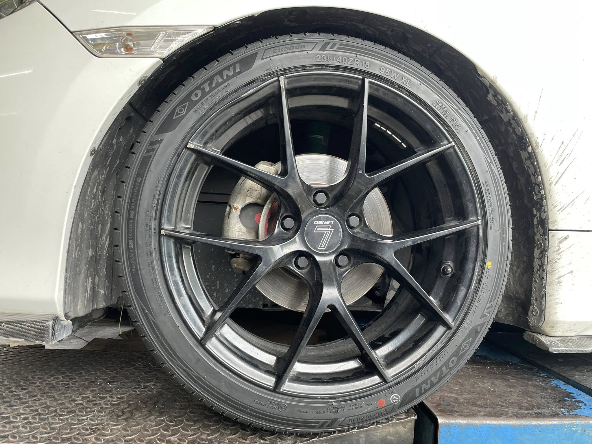 HONDA_CIVIC🚘 เปลี่ยนยาง 🛞🐘#OTANI_EK3000_235/40R18