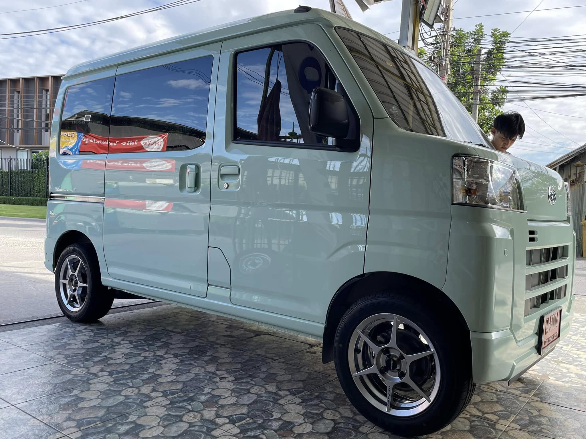 #DAIHATSU_HIJET CARGO🛠 #SAILUN_STREZZO_ELITE 185/55R14 #ล้อSSW204 #P1 14X5.5 ET38 4X100 HP