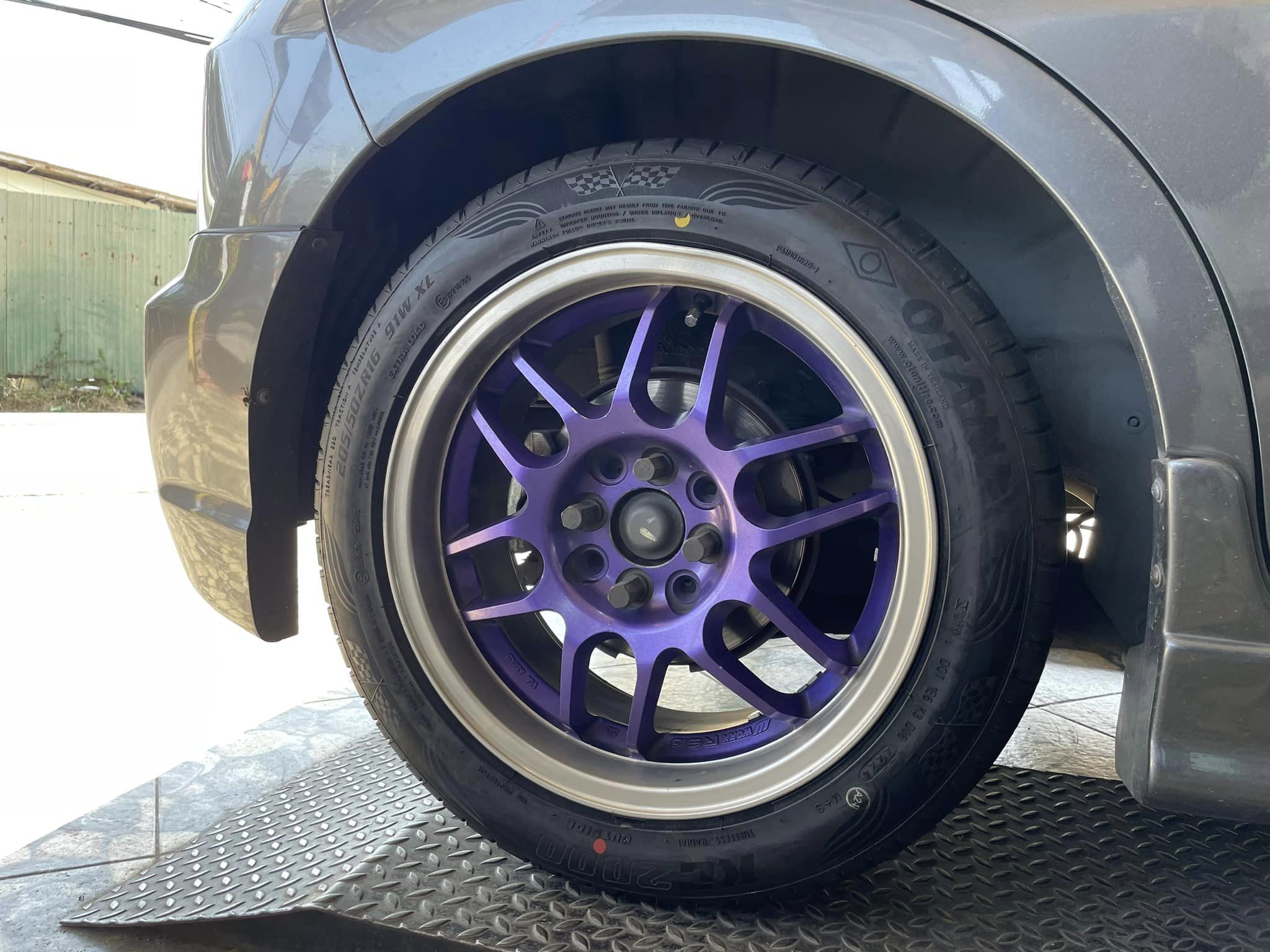 🚘 #HONDA_JAZZ🛠 เปลี่ยนยาง #OTANI #KC2000 205/50R16