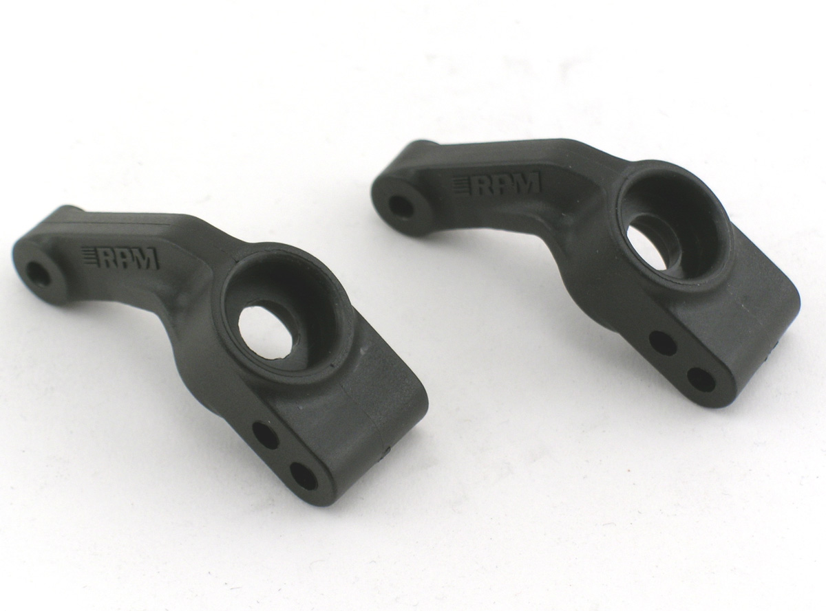RPM-80382 Black Rear Bearing Carriers for Traxxas Slash 2wd, e-Rustler, e-Stampede 2wd & Bandit