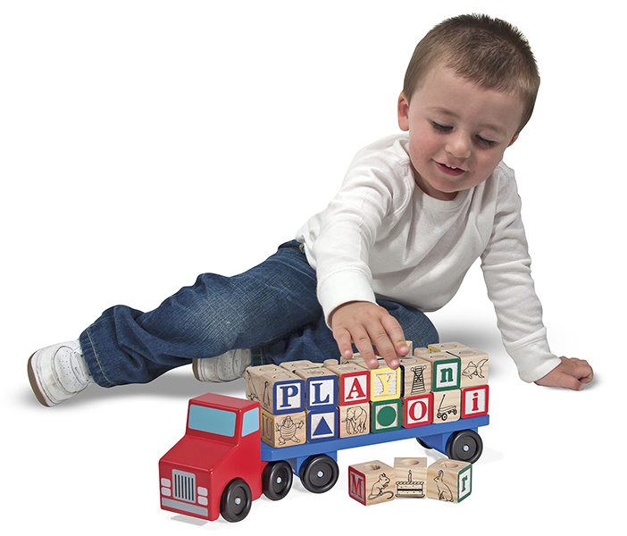 5175 Alphabet Blocks Wooden Truck