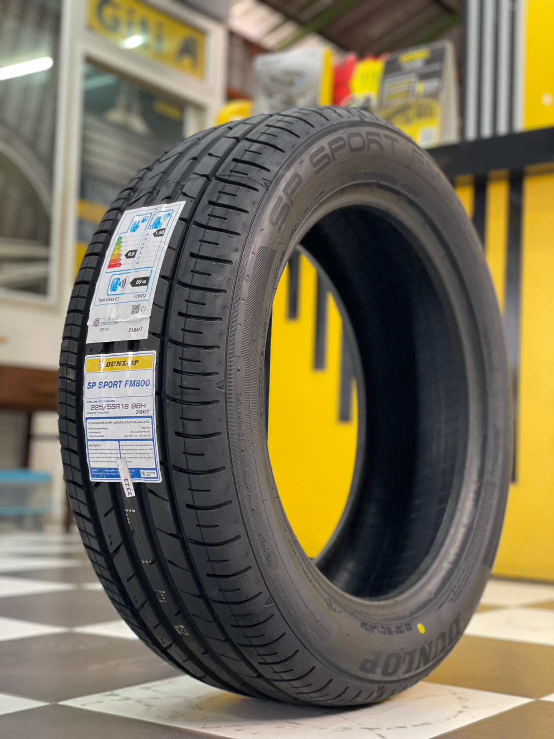 ยางใหม่ DUNLOP SP SPORT FM800 225/55R18 ยางใหม่ปี2023