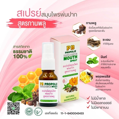 PB PROPOLIZ MOUTH SPRAY สเปรย์สมุนไพรพ่นปาก