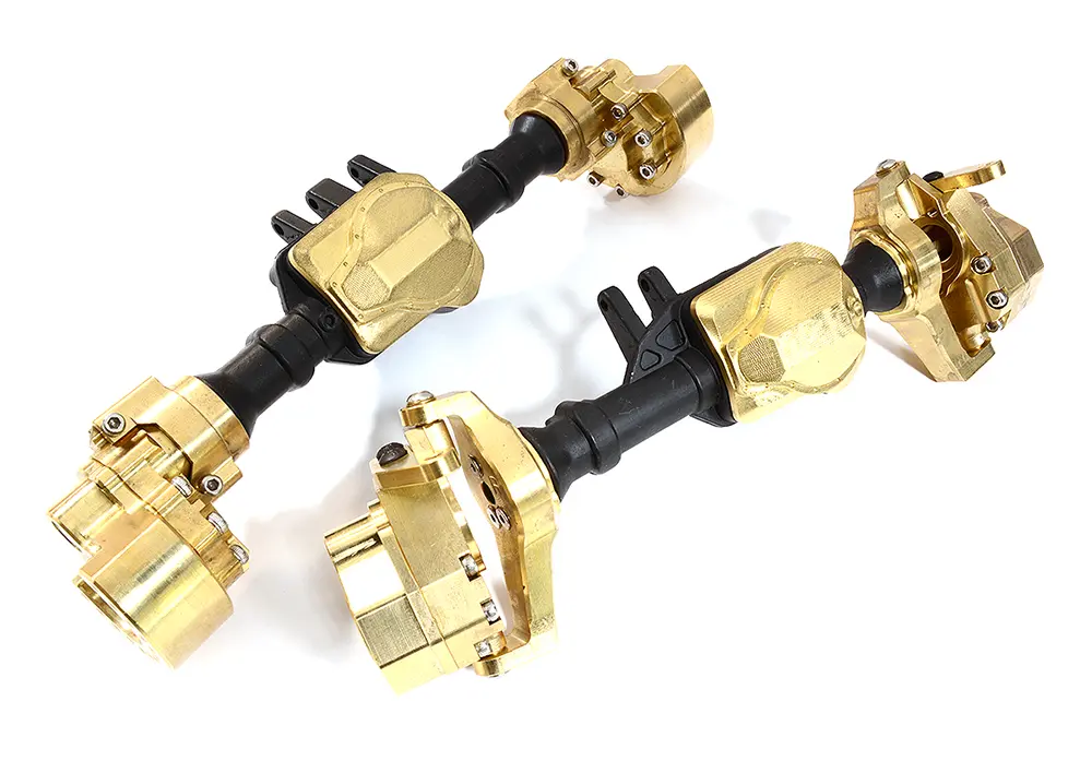 INT-C31385 Front & Rear Brass+Alloy Housing Conversion Kit 1000g Total for Traxxas TRX-4