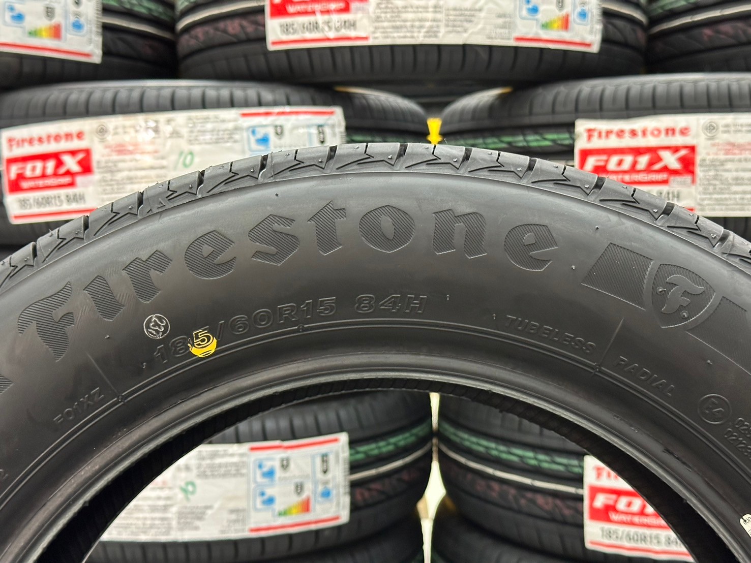 #ยางไฟร์สโตน #Firestone #F01X 185/60R15 ยางใหม่ปี2024 ราคา่โปรโมชั่นพิเศษ สินค้ามีจำนวนจำกัด