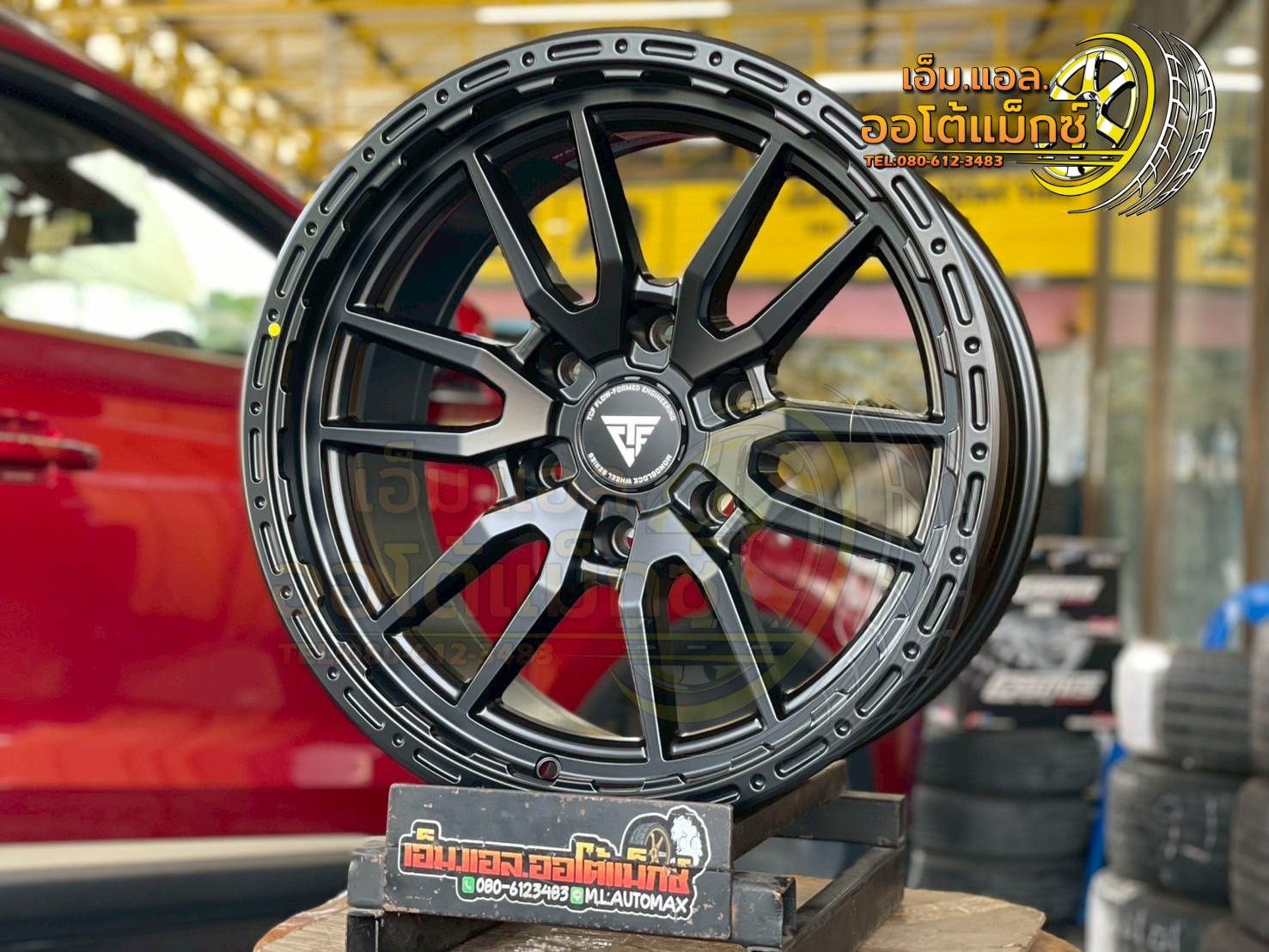 #ล้อแม็กซ์ขอบ18 #OASIS_WHEEL #TCFS06 #TCFlow Forming ขนาด18 ET0 6x139.7 MATT BLACK