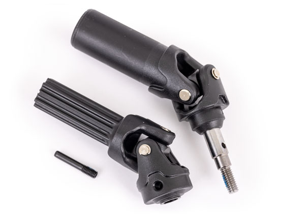 9051 Driveshaft assembly, front, extreme heavy duty with 6mm axle (1)/ screw pin (1) (left or right) (fully assembled, ready to install) (for use with #9080 upgrade kit)