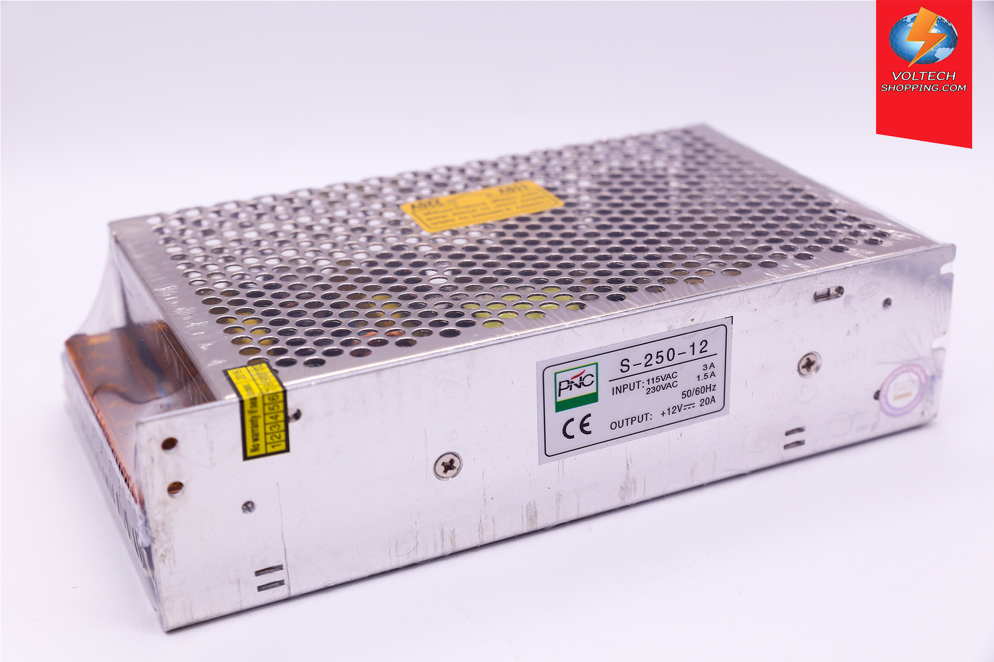 Power Supply 220VAC/12 VDC, 20A, 250W