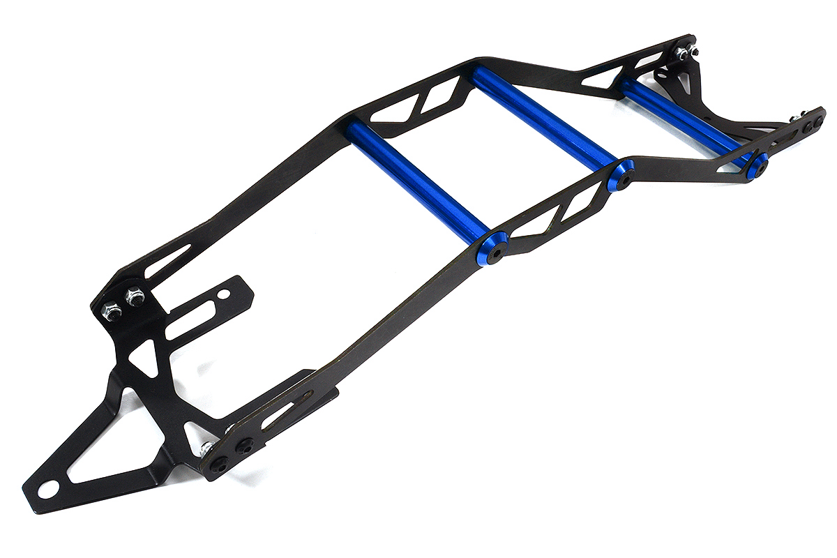 INT-C29593BLUE Alloy Metal Exo-Skeleton Body Roll Cage Kit for Traxxas 1/10 Rustler 4X4