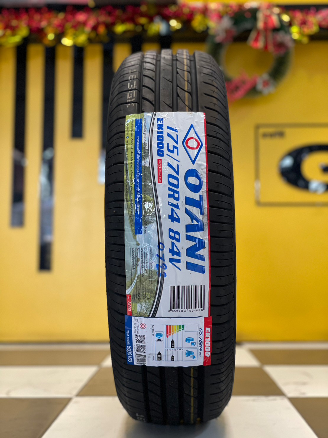 ยาง OTANI EK1000 ขนาด 175/70R14 ยางปี23 1เส้น ยางปี22 2เส้น (3เส้น) ราคา2700บาท พร้อมติดตั้งฟรี