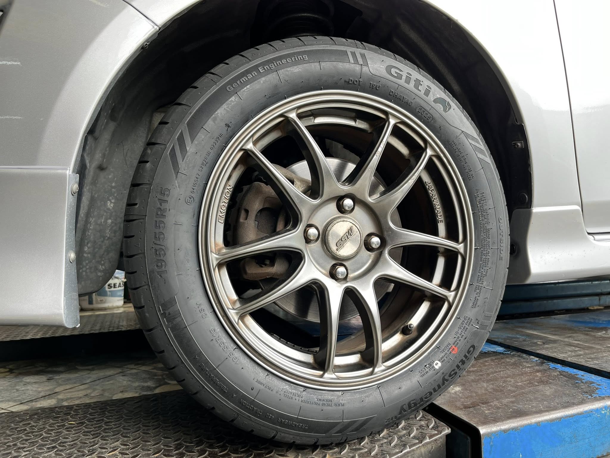 MAZDA2🚘เปลี่ยนยาง 🛞🐘#GITI #SynergyH2 195/55R15