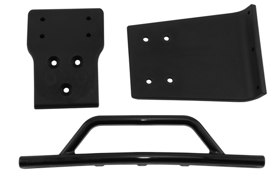 RPM-80022 Black Front Bumper & Skid Plate for the Traxxas Slash 4×4