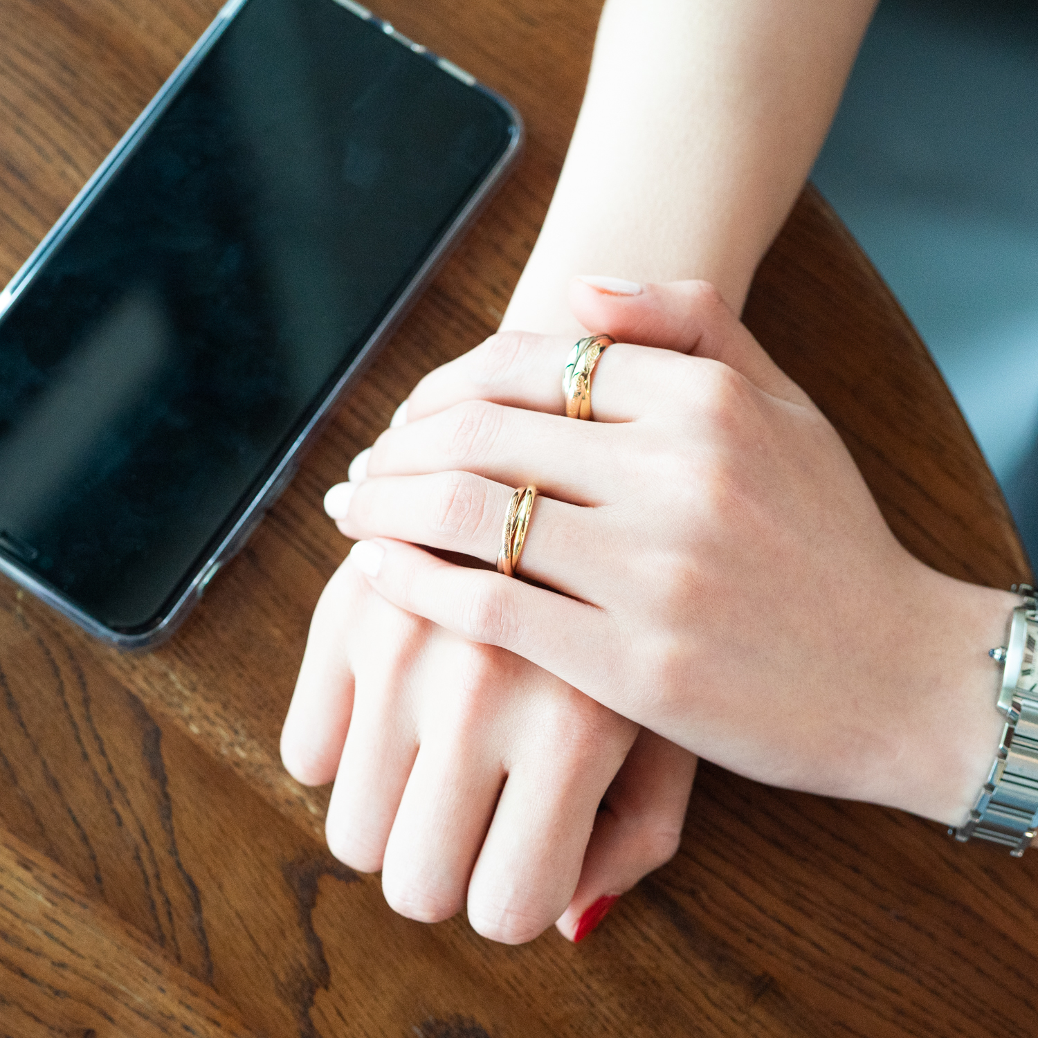 แหวน Cartier Trinity ทองคำ3สี18K ไซส์ 47# (Used)