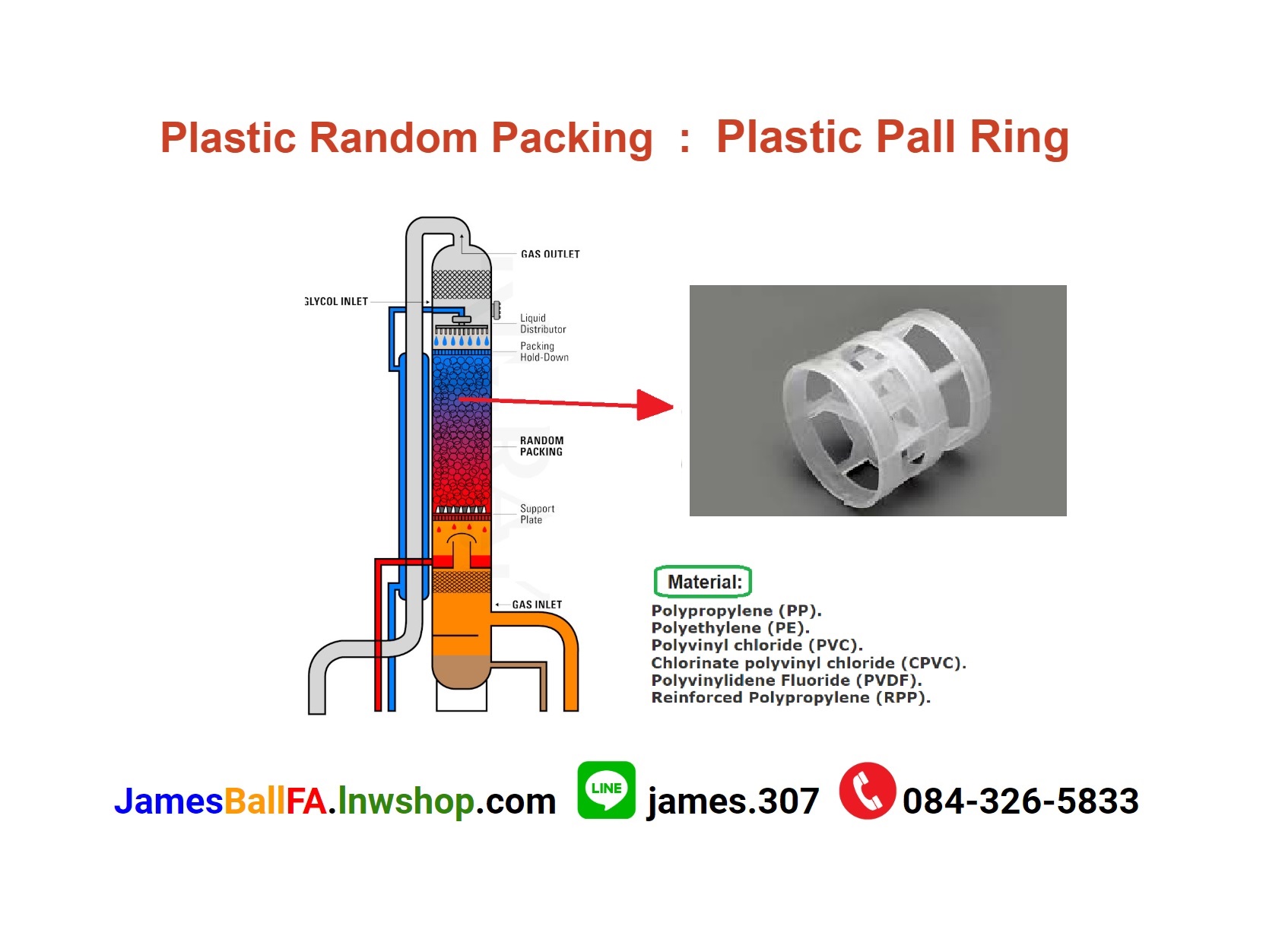 Plastic Pall Ring (แหวนพลาสติกพอล)