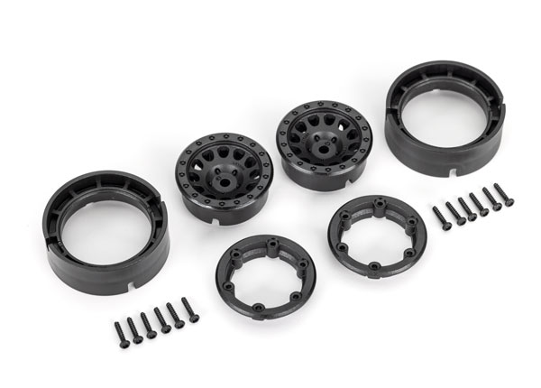 9781 Wheels, 1.0', Method Race WheelsÂ® 105 Beadlock (black, beadlock) (2)