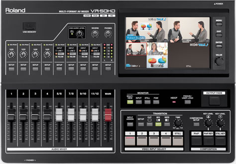 สวิตซ์เชอร์ ROLAND VR-50HD ALL-IN-ONE HD Multi-Format AV Mixer