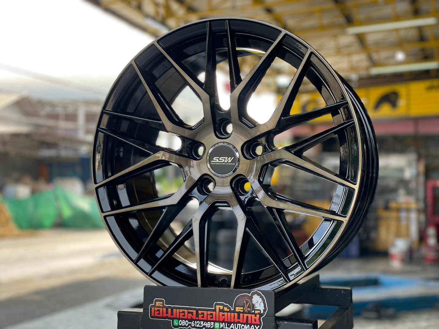 ล้อแม็กใหม่ขอบ17 Stamford Sport Wheels SSW 348 สีหน้าชา ขนาด17 กว้าง8 5รู112ออฟ38
