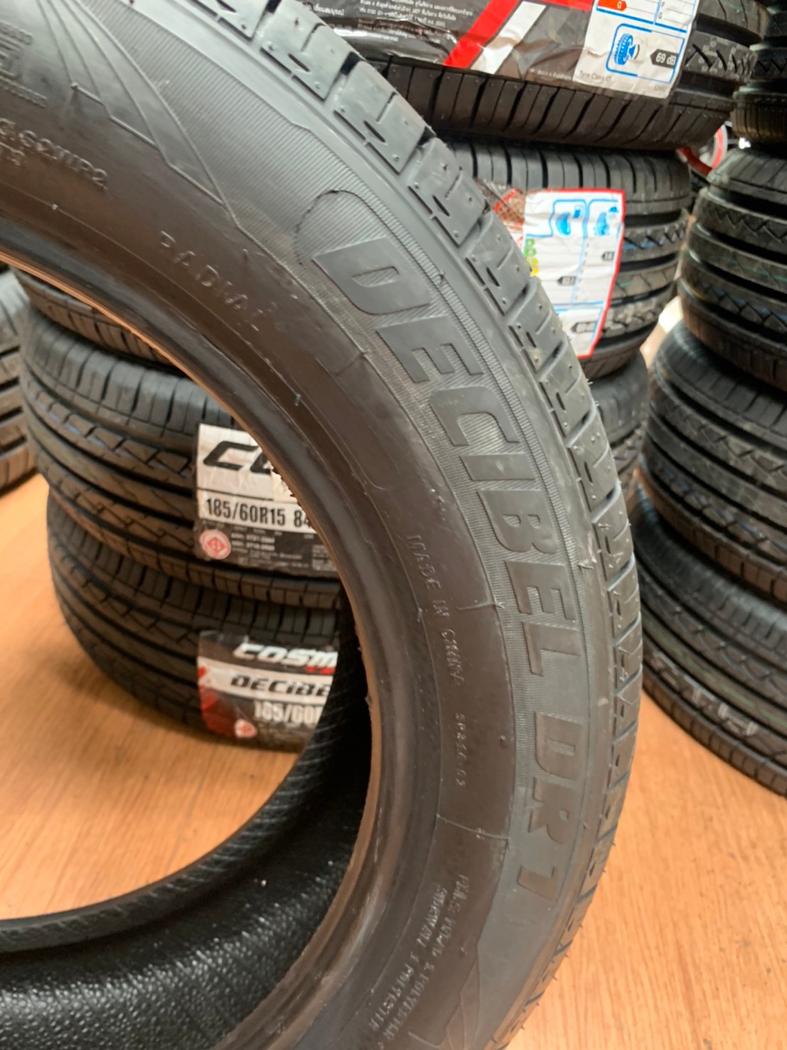 ยางใหม่Cosmis 185/60R15 ยางคุณภาพดี นุ่มเงียบยางใหม่ปี2021
