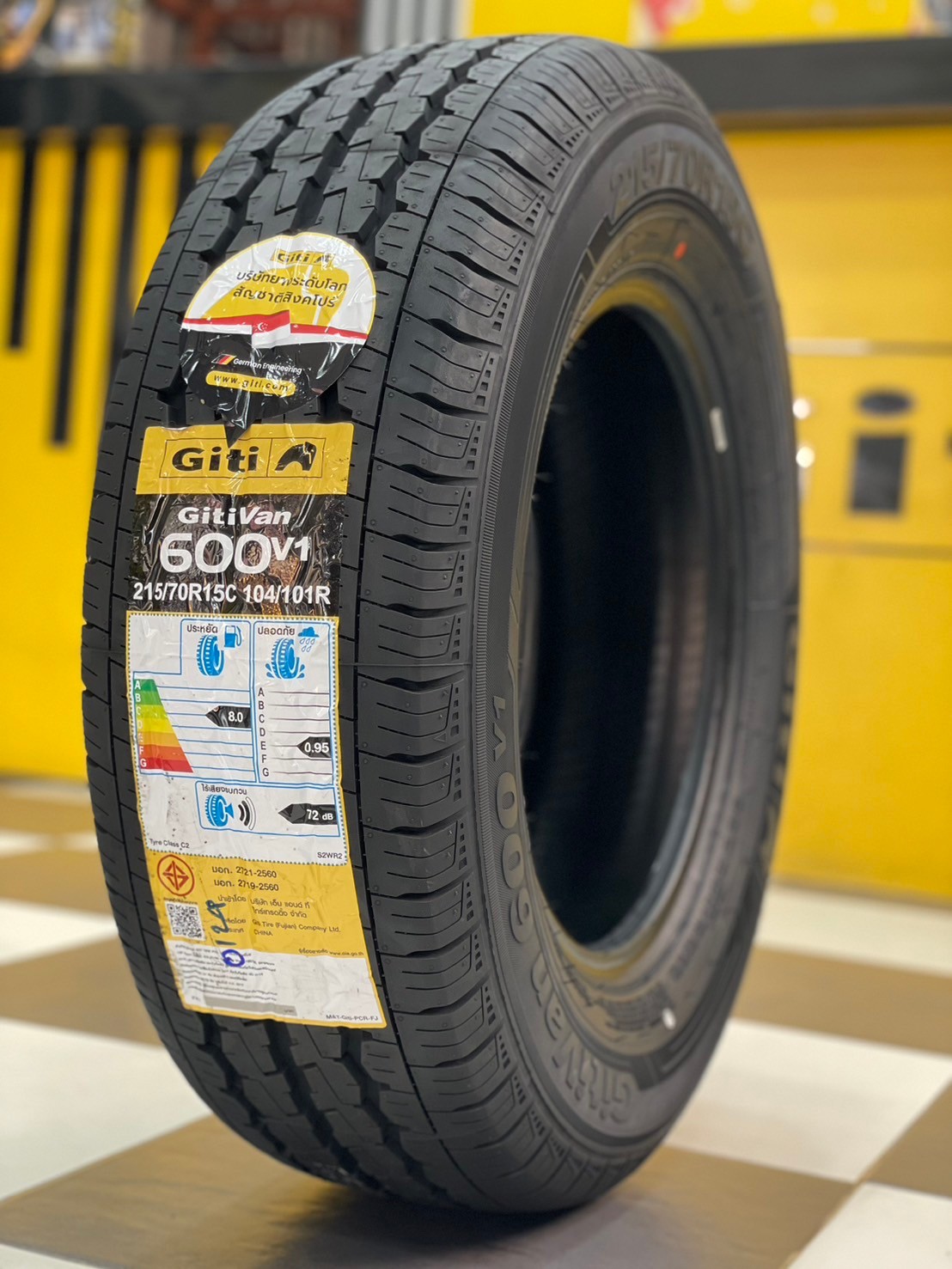 🐘🐘#ยางจีที #Giti Van600v1 215/70R15 ยางใหม่ปี2024🚚🚛🛻🚐🚎