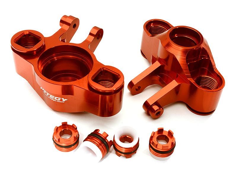 INT-C28681RED Billet Machined Steering Knuckles for Traxxas 1/10 E-Revo 2.0