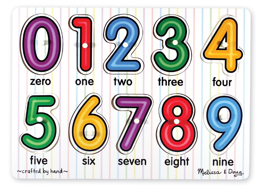 JBM025-3273 See-inside Peg Puzzles - Numbers Age: 2-5 Years