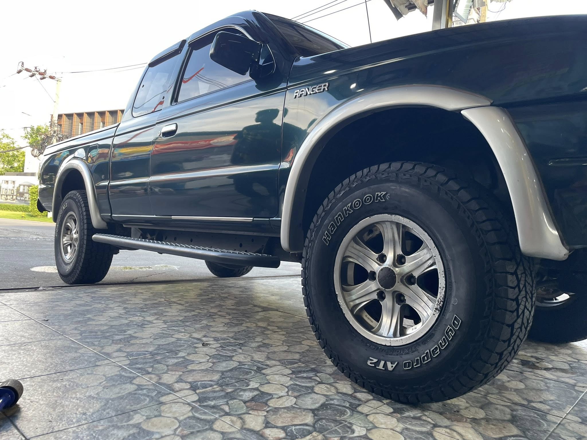 🛞❤️ #FORD_RANGER 🚘เปลี่ยนยาง 🛞🐘#HANKOOK_AT2_31X10.5R15