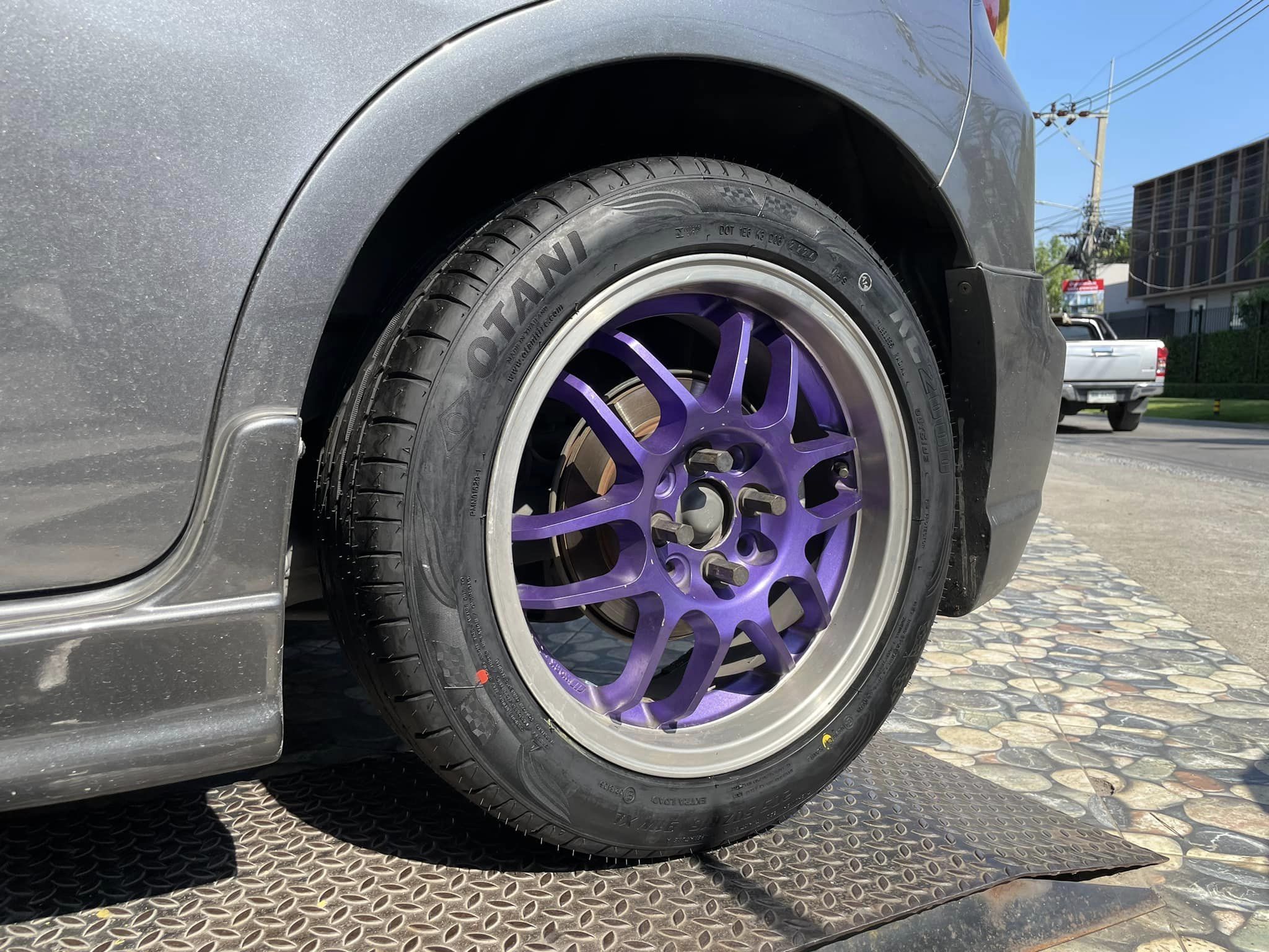 🚘 #HONDA_JAZZ🛠 เปลี่ยนยาง #OTANI #KC2000 205/50R16