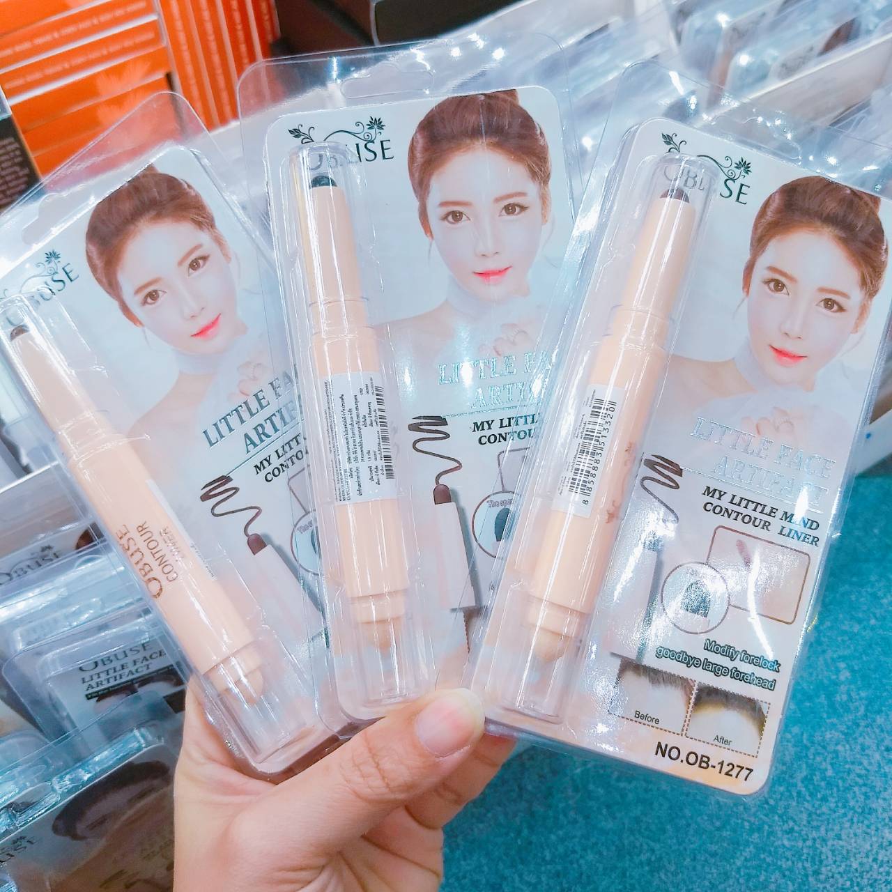 Little face atrifact Obuse Contour Stick ปากกาปิดเหม่ง