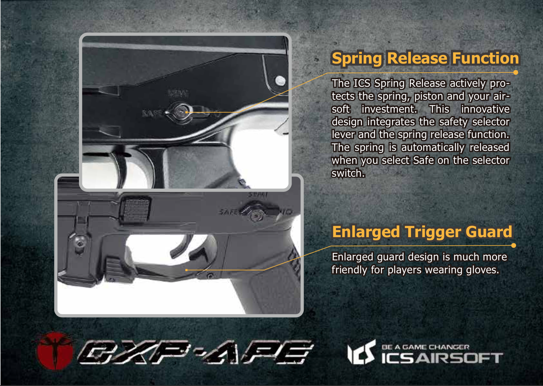 ICS-231 CXP-APE Rifle SF1 Stock-BK