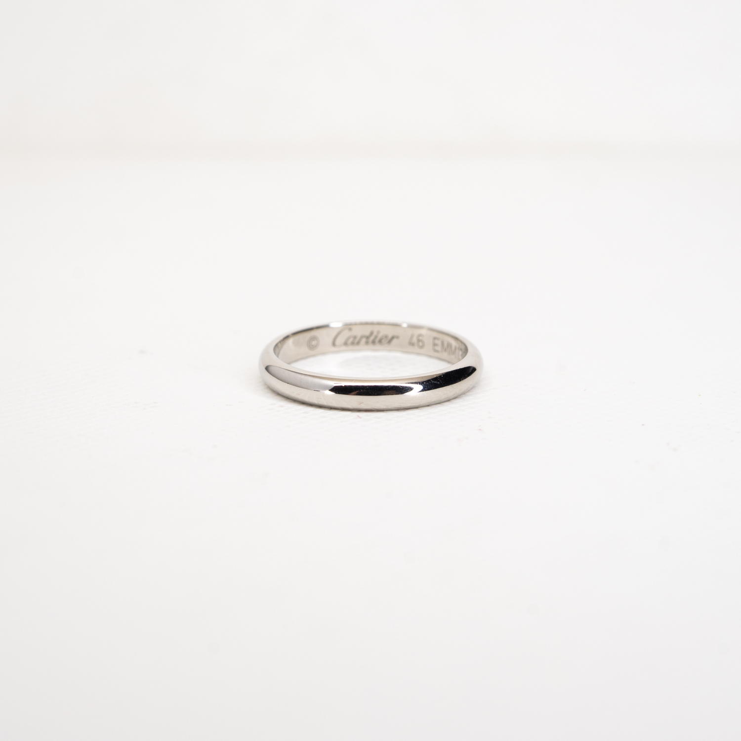 แหวน Cartier 1895 Band Platinum 950 ไซส์46#+การ์ด (Used)