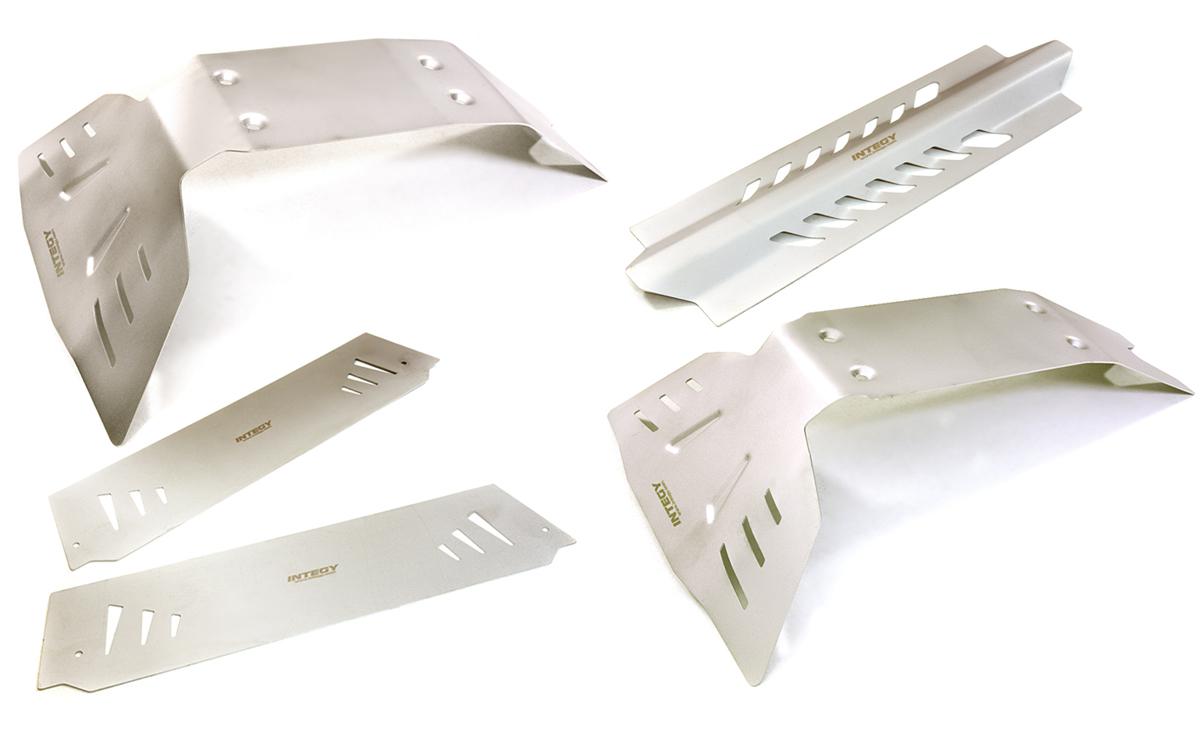 INT-C27049 Stainless Steel Complete Skid Plate Kit for Traxxas X-Maxx 4X4