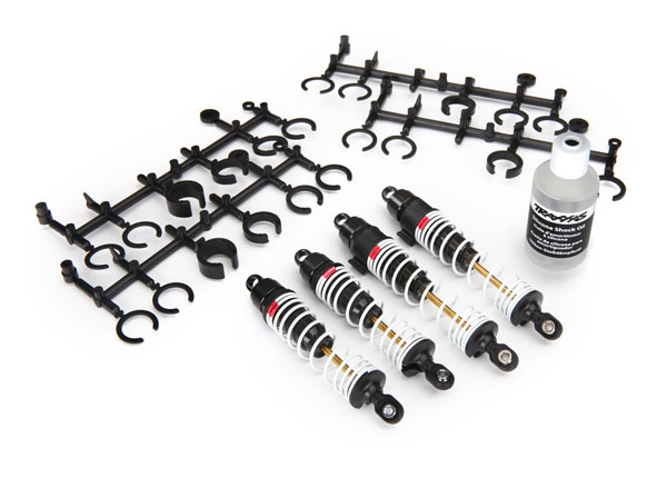 5862 [PRE-OREDER] Big Bore shocks (hard-anodized & PTFE-coated T6 aluminum) (assembled with TiN shafts and springs) (front & rear) (4)